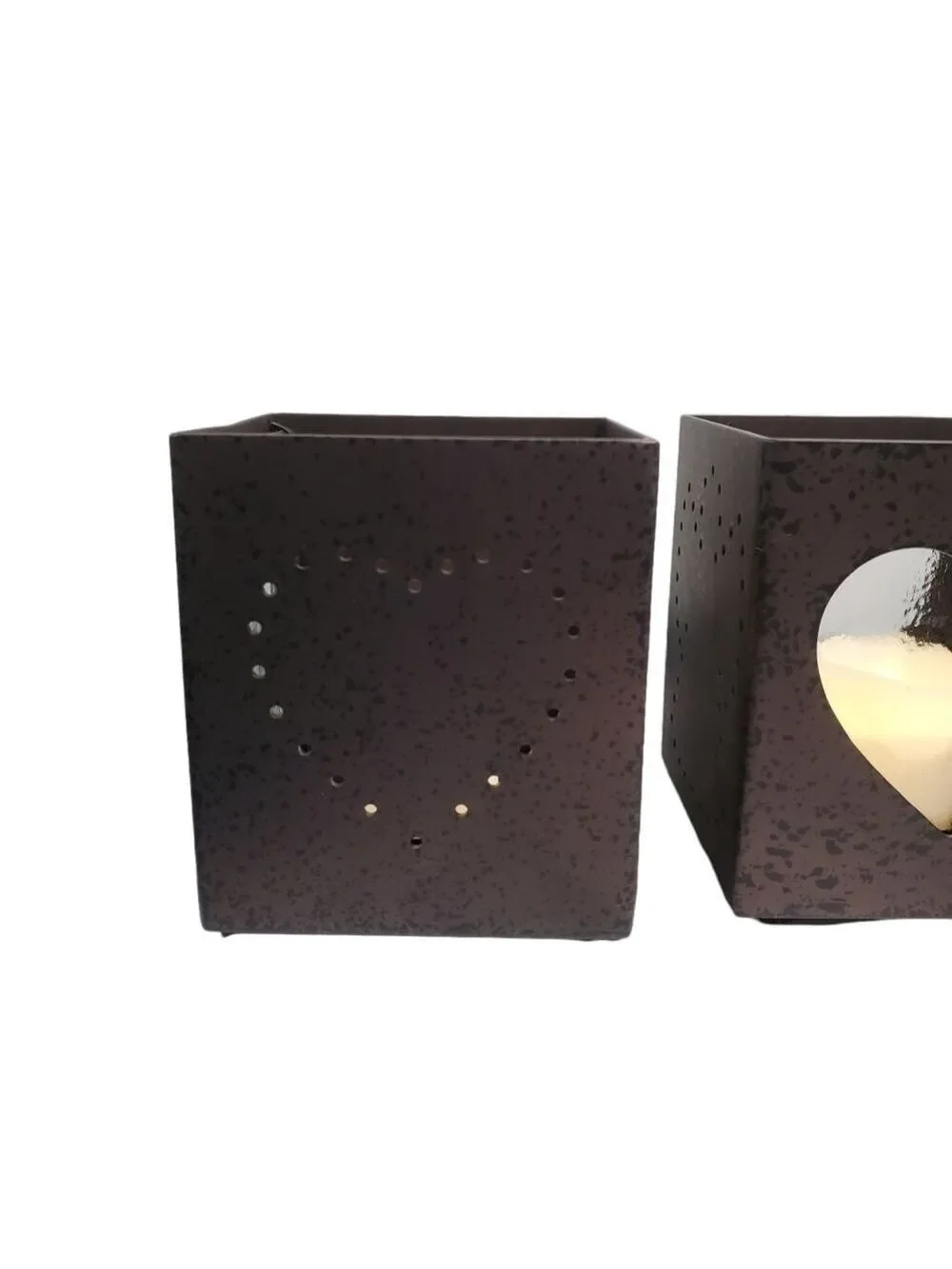 NIB Retired Partylite Celestial Lights Tealight Trio Metal glass candle holders